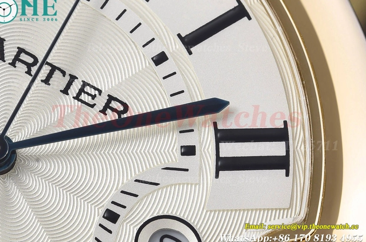 42mm GDF De Dial Cartier White LE MY8215 YG Ballon Bleu 1226